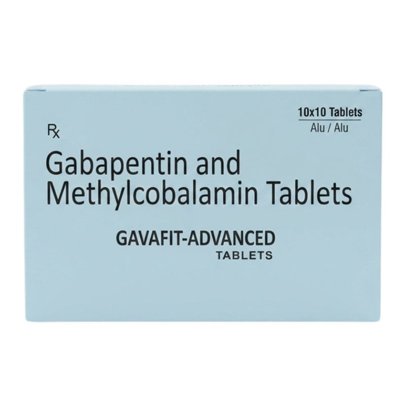 Gavafit-Advanced — Gabapentin IP 100 mg. + Methylcobalamin IP 500 mcg. + Excipients g.s.